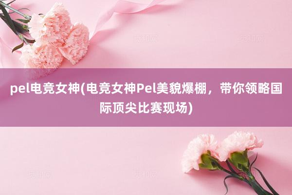 pel电竞女神(电竞女神Pel美貌爆棚，带你领略国际顶尖比赛现场)