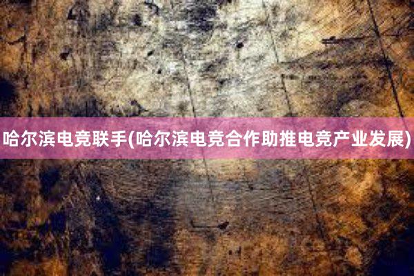 哈尔滨电竞联手(哈尔滨电竞合作助推电竞产业发展)