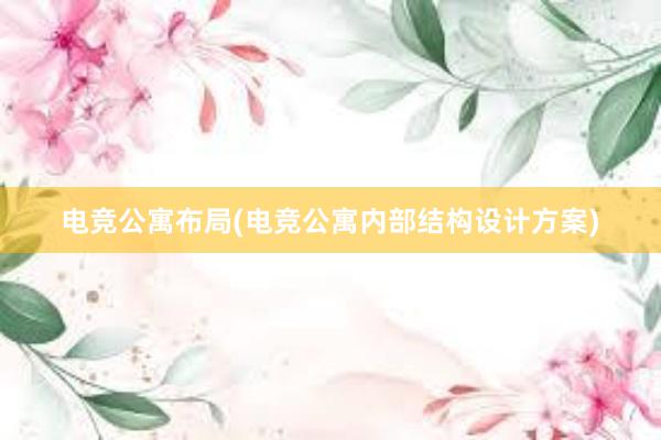 电竞公寓布局(电竞公寓内部结构设计方案)