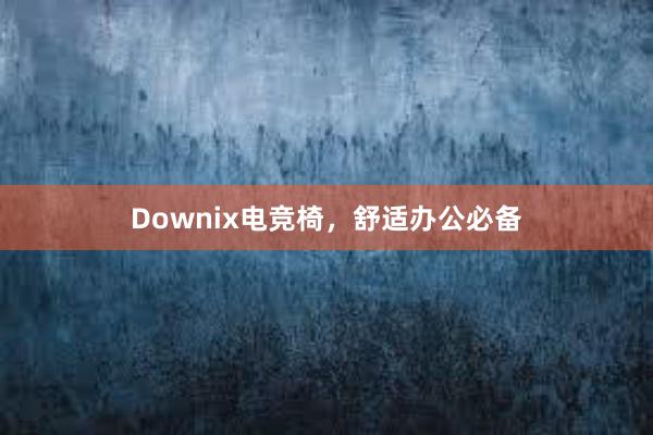 Downix电竞椅，舒适办公必备