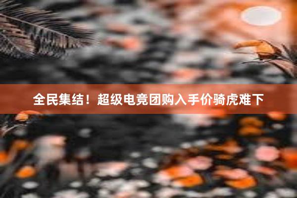 全民集结！超级电竞团购入手价骑虎难下