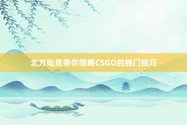 北方电竞带你领略CSGO的独门技巧