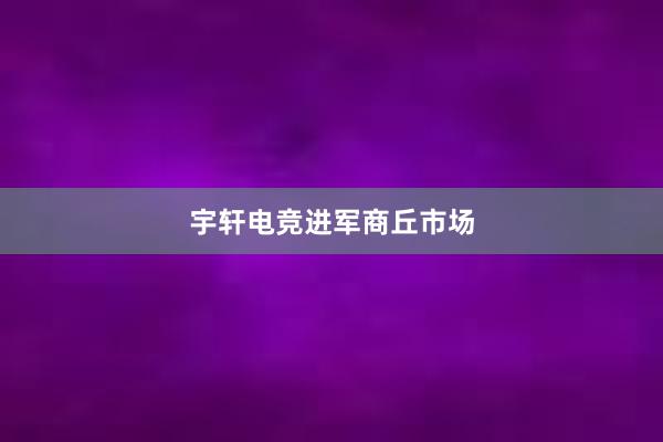 宇轩电竞进军商丘市场